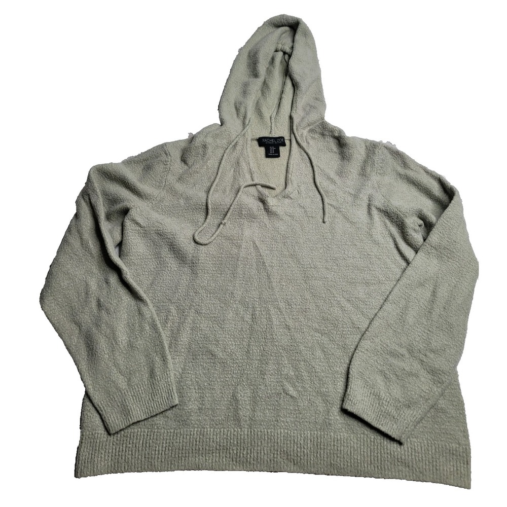 Rachel Zoe Hooded Sweater Women's Medium Green‎